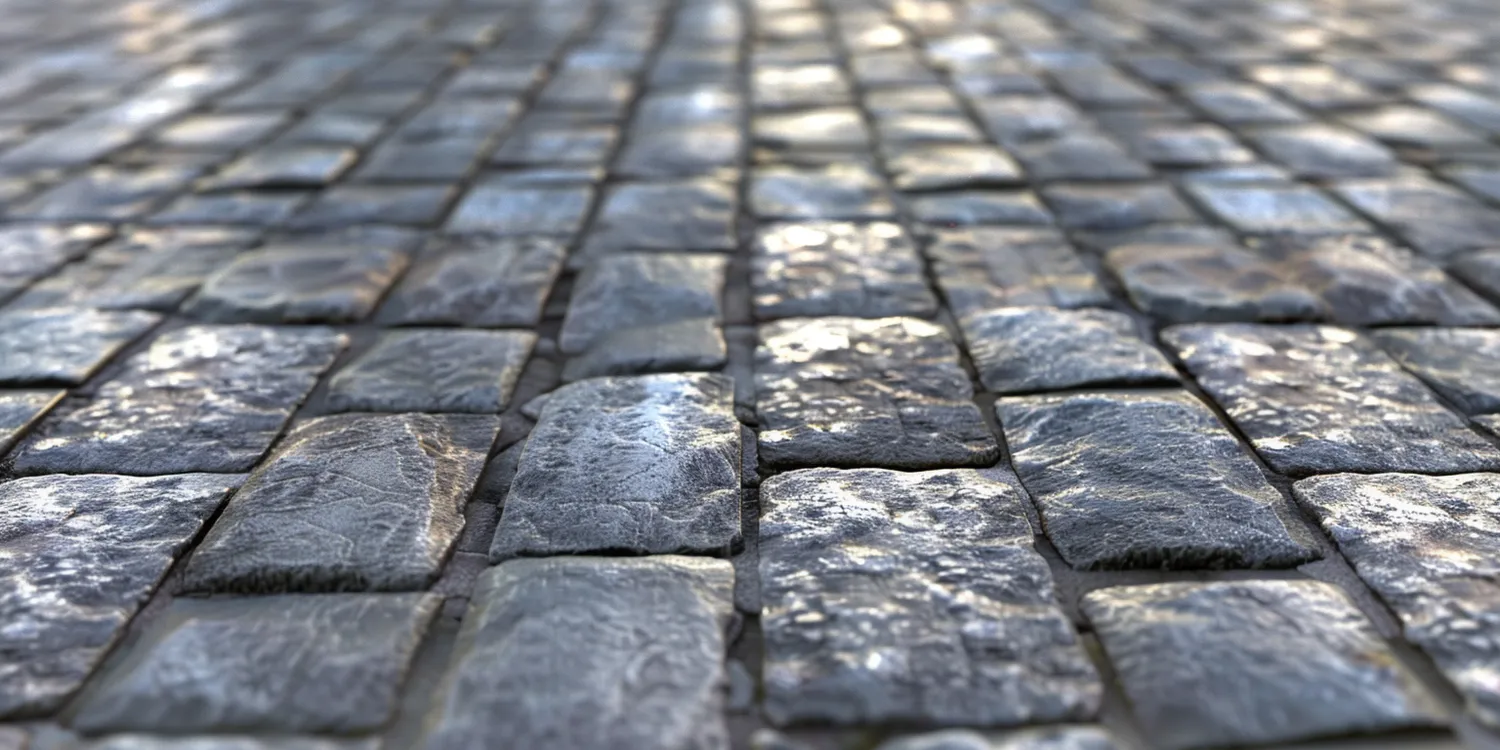Podjazd z brukowanej kostki