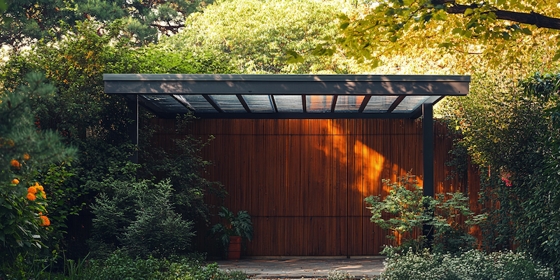 Daszek szklany nad drzwi