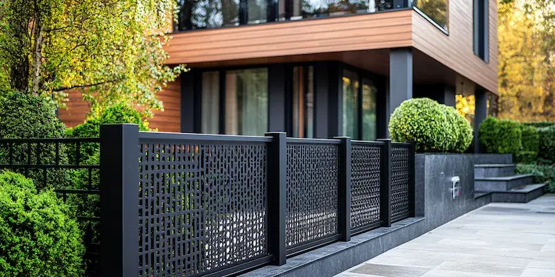 Zaun aus Polen mit Montage