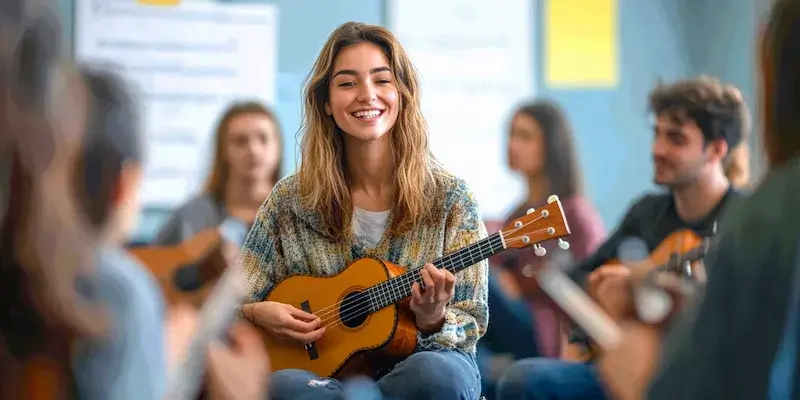 Nauka gry na ukulele koncertowym dla początkujących